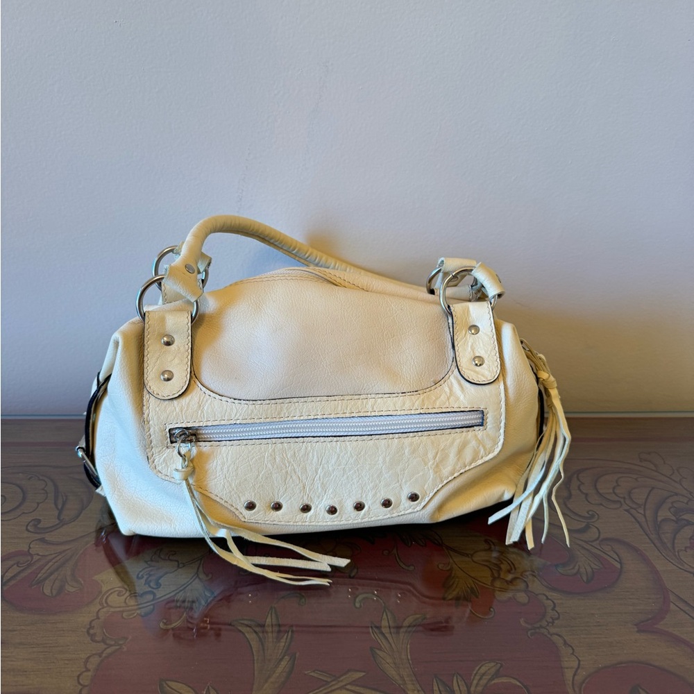 DRAMATIC PRICE DROP: VINTAGE NEVER USED,MADE IN ITALY, YELLOW LEATHER by REGINA - Picture 3 of 6